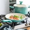 The Cookware Co GreenPan Rio Ceramic Coated Aluminum Fry Pan 12 in. Turquoise CC002479-001 - alternate 2